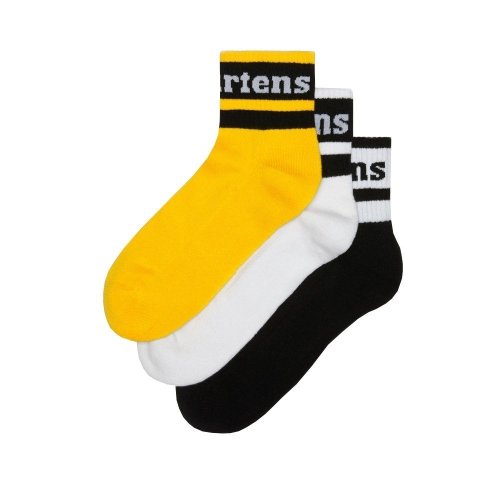 Skarpety Dr. Martens ATHLETIC LOGO SHORT 3-PACK Cotton Blend AD020002