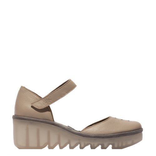 Sandały damskie Fly London BISO 305 skórzane beżowy P501305028