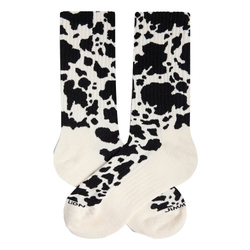 Skarpety Jimmy Lion ATHLETIC COW PRINT Milk