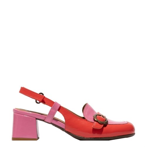 Sandały damskie Fly London PEMY 456 skórzane czerwony-różowy P145456001