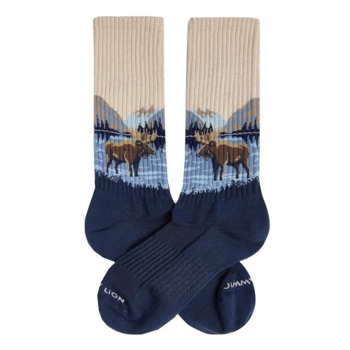Skarpety bawełniane Jimmy Lion ELK LAKE niebieski