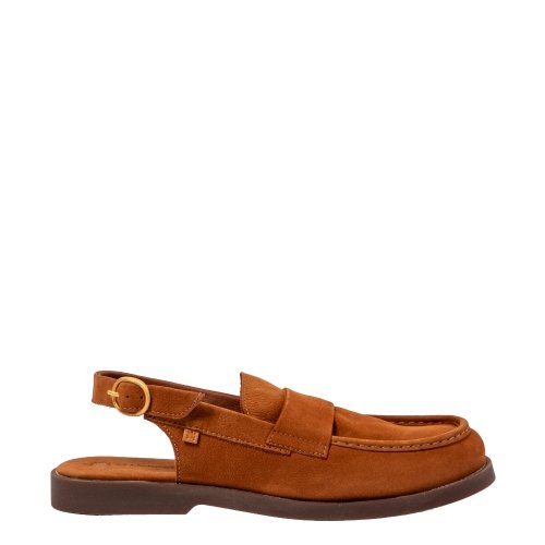 Buty z odkrytą piętą El Naturalista N5872 ARENISCA skórzane brązowy