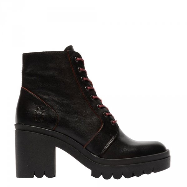 Botki Fly London TYON 802 Black Red Java P144802002