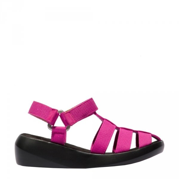 Sandały Fly London BASA 841 Fuschia Webbing P144841001