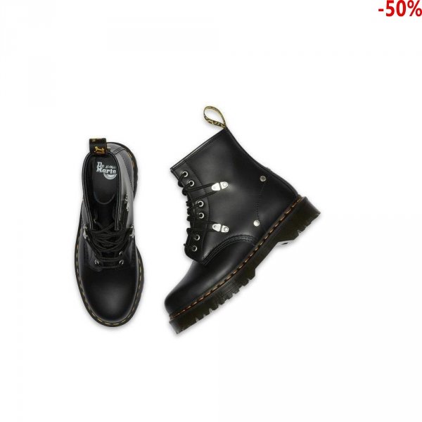 Buty Dr. Martens 1460 BEX STUD Black Fine Haircell 26959001