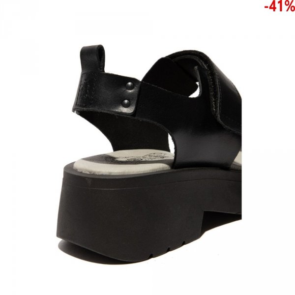 Sandały Fly London MEKA 857 Black Bridle P144857000