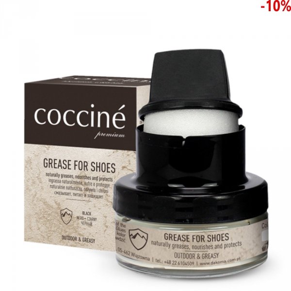Tłuszcz do obuwia do skór licowych, natłuszcza, odżywia, chroni i zmiękcza GREAS FOR SHOES (50 ml)
