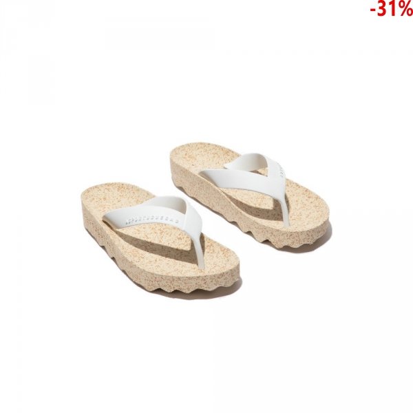 Klapki Asportuguesas FEEL White Natural P018075000