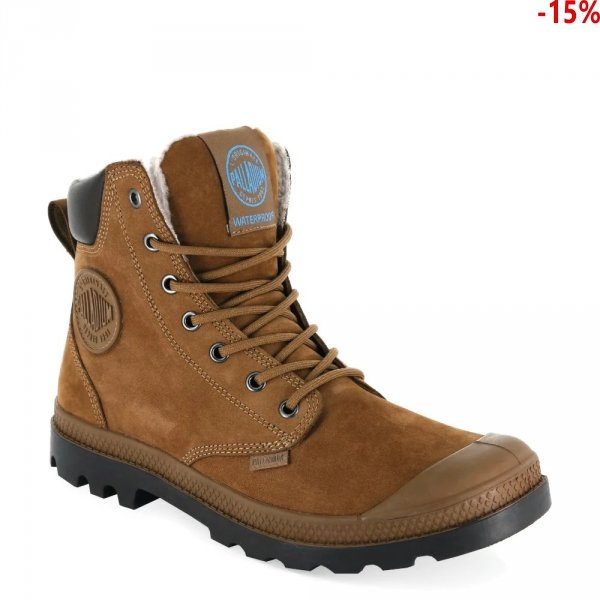 Trapery Palladium PAMPA SPORT CUFF WPS Mahogany Choco 72992-697 WATERPROOF Ocieplane