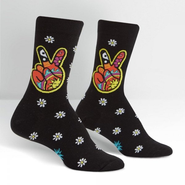Skarpety damskie SOCK IT TO ME 90's Peace sign W0202
