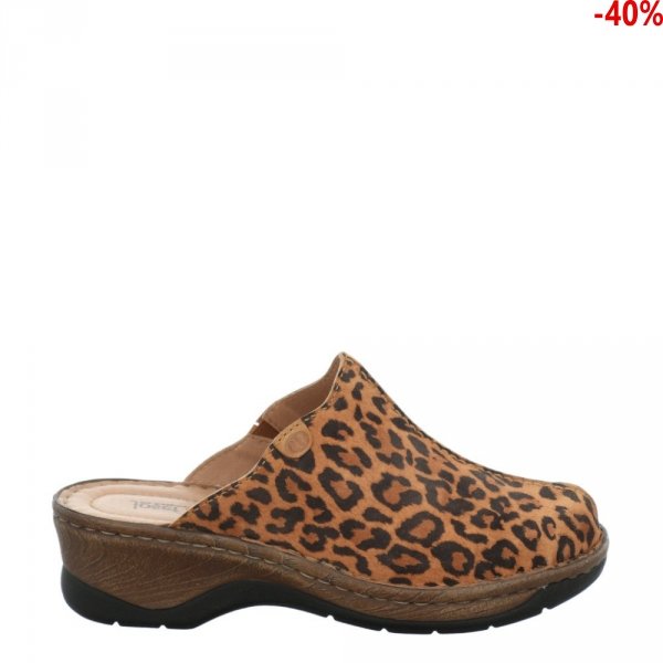 Sandały Josef Seibel CATALONIA 51 Camel Leopard Kombi 56551917240