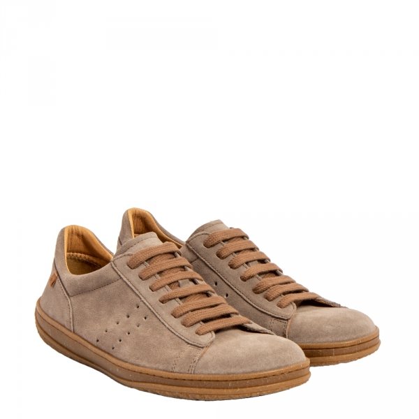 Półbuty El Naturalista N5395 AMAZONA Silk Suede Taupe