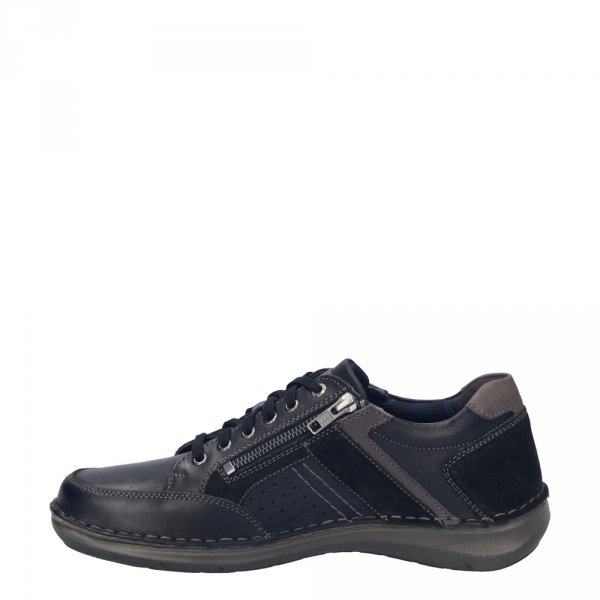Półbuty męskie Josef Seibel NEW ANVERS 87 skórzane czarny 44987 TE860 101