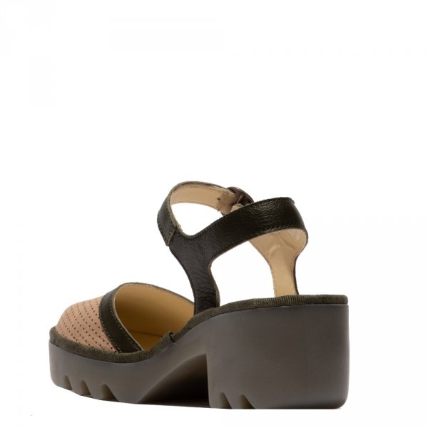 Sandały Fly London TEYO 583 Taupe/Khaki Cupido/Mousse P501583001