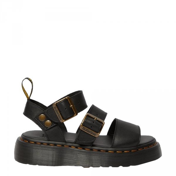Sandały Dr. Martens GRYPHON QUAD PLATFORM Black Pisa 25720001