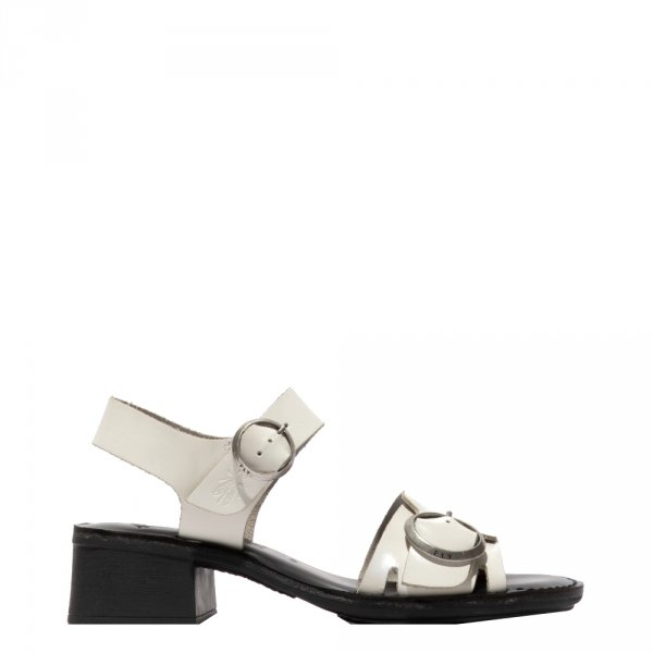 Sandały Fly London EBLI 238 White/Black Bridle P145238006