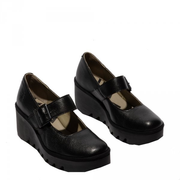 Półbuty Fly London BORY 564 Black Mousse P501564000