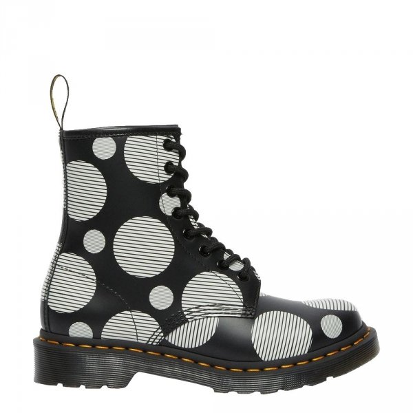Buty Dr. Martens 1460 POLKA DOT Black Smooth 26876009