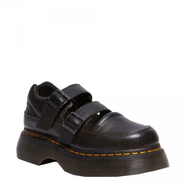 Półbuty Dr. Martens BUZZ MJ MARY JANE Black Milled Nappa 41061001
