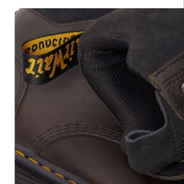 Buty Dr. Martens ZEBZAG 8 Tie Black E.H. Suede &amp; Charcoal Grey Burnished Waxy Pull Up 32116733