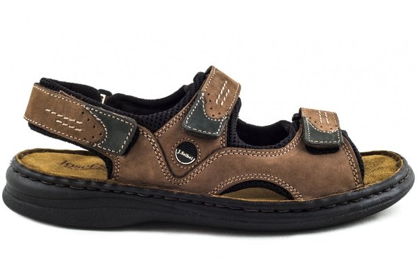 Sandały męskie Josef Seibel FRANKLYN skórzane brązowy 10236 11 341