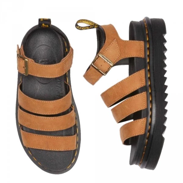 Sandały Dr. Martens BLAIRE Desert Brown Tumbled Nubuck 41123200