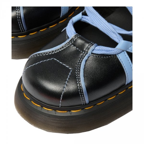 Półbuty Dr. Martens BUZZ BALLERINA LACE UP Black Milled Gloss 42842001