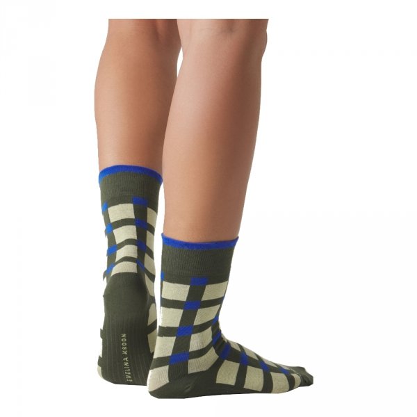 Skarpety Jimmy Lion EVELINA KROON Yellow Patern