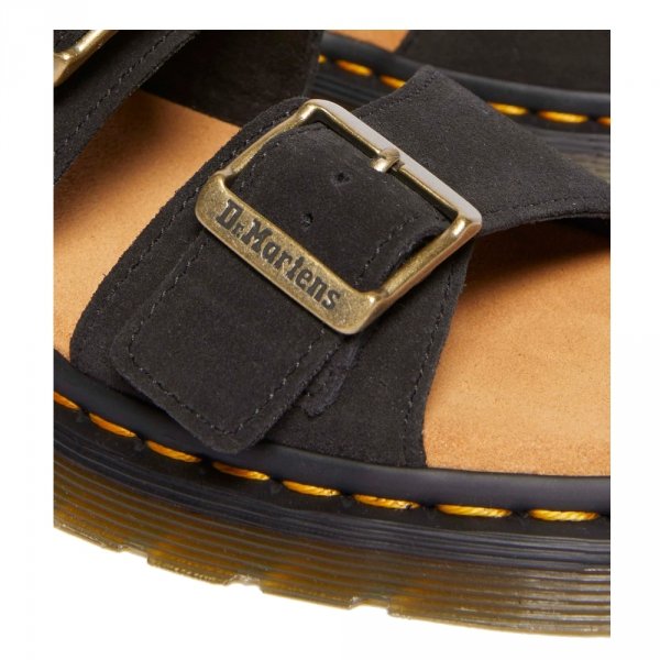 Sandały Dr. Martens JOSEF SLIDE Black EH Suede 41082001