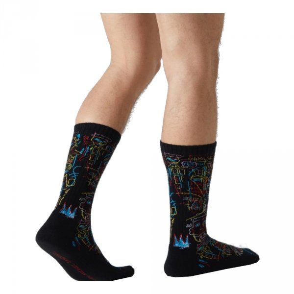 Skarpety bawełniane Jimmy Lion BASQUIAT KINGS OF EGYPT czarny