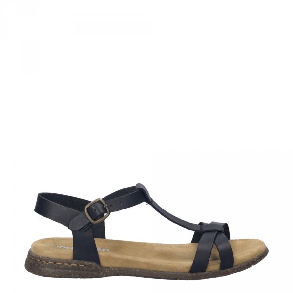 Sandały damskie Josef Seibel FABRICIA 01 skórzane czarny  74501 817 100