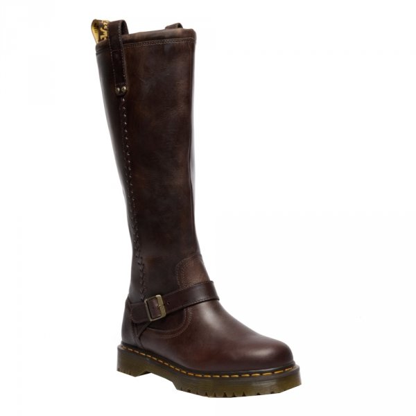 Buty Dr. Martens Anistone BKR High Leg Dark Brown Crazy Horse 41871200