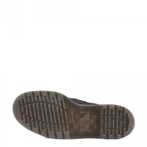 Półbuty Dr. Martens ADRIAN SNAFFLE  Black Long Napped Suede &amp; Black/Beige Contrast Hair On 31895779