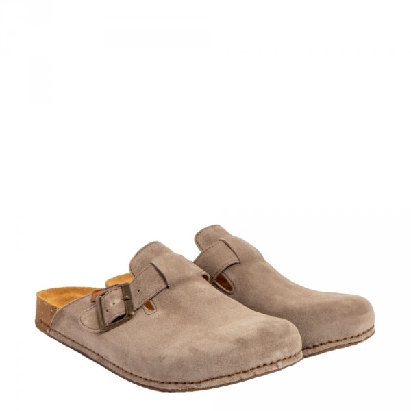 Półbuty El Naturalista N5796 BALANCE Silk Suede Taupe