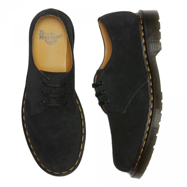 Półbuty Dr. Martens 1461 PASCAL Black E H Suede 27458001