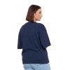 T-SHIRT DAMSKI OVERSIZE Z NADRUKIEM BD1900-037