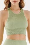 SEAMLESS TOP HALTER RIB CODE 1203