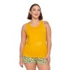 PIŻAMA DAMSKA DWUCZĘŚCIOWA NA RAMIĄCZKACH PLUS SIZE PDD3000-002 S/S2025
