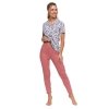 PIŻAMA DAMSKA ROZPINANA KRÓTKI RĘKAW PLUS SIZE PDD5400-006