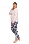 PIŻAMA DAMSKA PLUS SIZE PDD5600-003 - AW2023/24