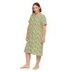 DAMSKA KOSZULA NOCNA ROZPINANA Z KRÓTKIM RĘKAWEM PLUS SIZE PDK3100-014 S/S 2025