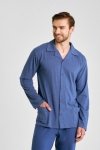3485 PIŻAMA MĘSKA DŁUGA ROZPINANA DEREK 5XL-6XL -KOLEKCJA AW 25/26