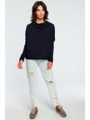 BeWear B094 Bluza z dekoltem z tyłu - granatowa
