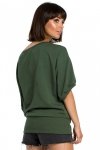 BeWear B079 Bluza z kimonowymi rękawami khaki