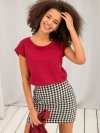 T-shirt-RV-TS-4833.91P-bordowy rozmiar - XS