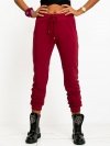Spodnie dresowe-RV-DR-5040.04X-bordowy rozmiar - XL