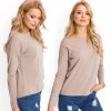 Bluzka-RV-BZ-5121.23P-ciemny bezowy rozmiar - L