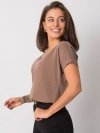 T-shirt-RV-TS-4832.11P-brązowy rozmiar - S