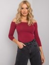 Bluzka-RV-BZ-4692.61-bordowy rozmiar - L