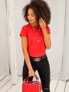 T-shirt-RV-TS-4623.86-czerwony rozmiar - XS